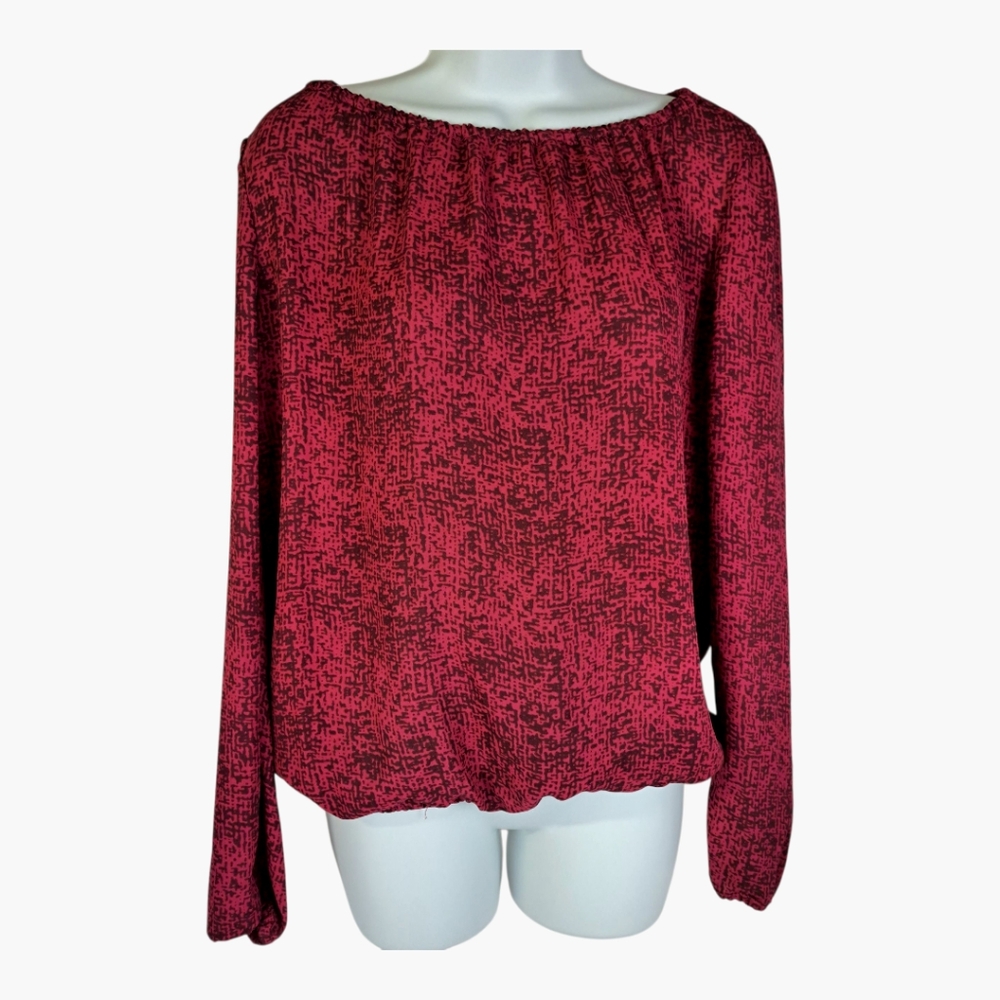 BCBGMaxAzria Abstract print Blouse